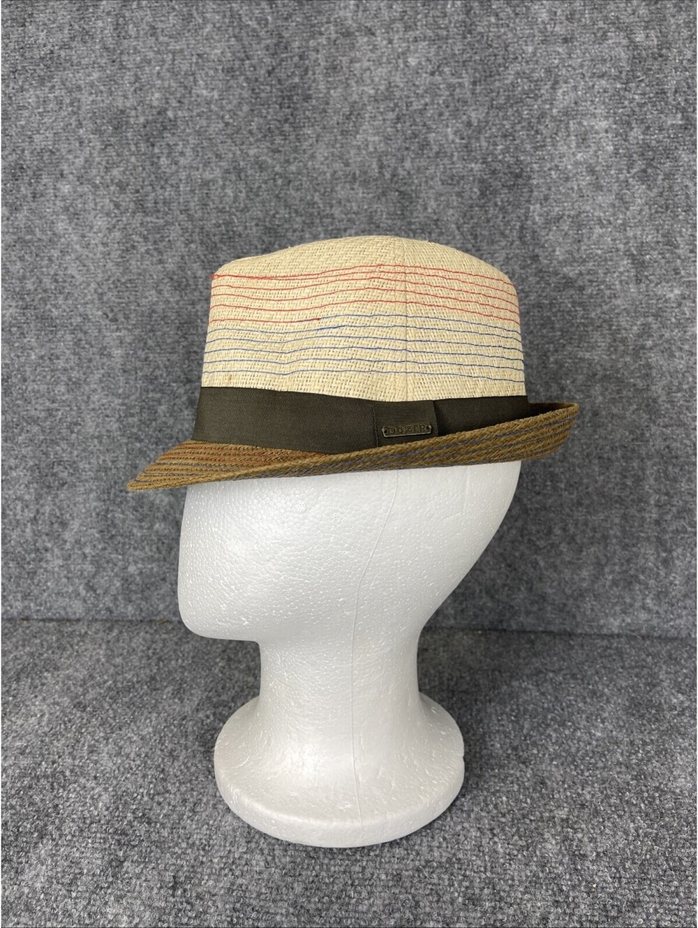Dozer 2 Tone Men’s Fedora Hipster Cool Woven Hat 54cm